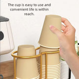 Popxstar  Cup Storage Holder Luxury Disposable Cup Support Frame Household Kitchen Paper Cup Holder Tea Cups Dispenser Kitchen Gadget