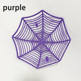 Popxstar  Halloween Spider Web Dessert Basket Halloween Party Decor Candy Bowl Haunted House Trick or Treat Party Supplies Snack Tray