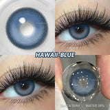 Popxstar  2pcs Blue Green Contact Lenses Yearly New Colored Lens Brown Natural Cosmetic Gray Big Eyes Korean Student Beauty Pupil