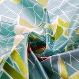 EVA Fabric Shower Curtain Palm Tree Printed Waterproof Bathroom Curtain with Hooks Water Resistant