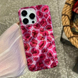Popxstar  Pink Leopard Print Phone Case For iPhone 17 Pro Max Air 16 15 14 13 12 11 XS X XR 7 8 Plus 16E Shockproof Silicone Bumper Cover
