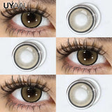 NEW Color Contact Lenses Beauty Brown Pupils Natural Black Contact Lenses Soft Colorful Makeup Eyes Gray Lenses Natural