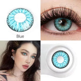Popxstar 14.5mm Lens With Dioptric Myopia Colored Contact Lenses For Big Eyes Green Blue Red Purple Brown Pupil Degree Color Lens