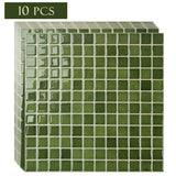 10/30 PC Self-Adhesive Wall Tile Kitchen Backsplash  Suitable for Kitchen Wall Decoration Square 10.5" x 10.5" 3D Mosaic Style