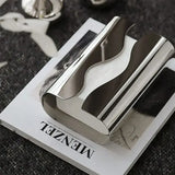 Popxstar Nordic Stainless Tissue Case Mirror Napkin Holder Silvery Napkin Box Desktop Tissue Box Table Decoration Kitchen Accessories
