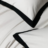 Popxstar  1000TC Egyptian Cotton Solid Color Bedding Set King Queen Size White Hotel Style Duvet/Quilt Cover Fitted Bed Sheet Pillowcases
