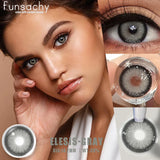 Popxstar  1 Pair Colorcon Eye Contact Lenses Natural Brown Gray Pupils for Eyes Cosmetics Yearly Blue Color Lens Green Softlens