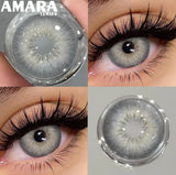 Popxstar  1 Pair Black Color Contact Lenses for Eyes 14.5mm Fashion Contact Lenses Brown Natural Contact Lenses Gray Soft Lens
