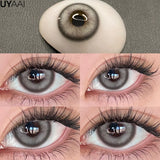 Popxstar Color Contact Lenses with Diopters Korean Eye Contacts Lenses Colorcon Black Lenses High Quality Natural Optical Lenses