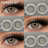 1 Pair Contact Lenses Big Brown Lenses for Eyes Beauty Pupils Comestic Eye Color Len Korean Pupils Makeup Accessoriess