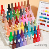 popxstar Mxsi 15ml Gel Nail Polish Neon Brown Royal Blue Red Green Pastal Nude Nail Art Varnish Gel Lacquer Top Coat UV Gel Nail Not Set