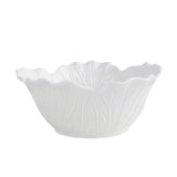 Ceramic Flower Deep Bowl Pure White Creative Relief Tableware Soup Bowl