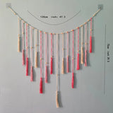 popxstar New Boho Home Decor Macrame Tapestry Macrame Leaf Feather Wall Hanging Decor For Living Room Bedroom Boho Wall Art Home Decor