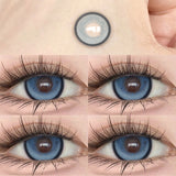 Popxstar 1Pair Myopia Lenses Color Contact Lenses for Eyes Lenses With Diopters Prescription Fashion Lenses Blue Eye Lenses