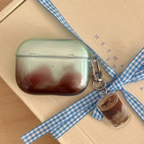 Popxstar  Simple Transparent Gradient Smudging TPU Case For Apple Airpods 2 3 Earphone Coque Soft Silicone Funda For Airpods Pro 2nd Cover