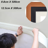 Popxstar 3D Self Adhesive Wall Trim Line Skirting Border NBR Waterproof Baseboard Wallpaper Wall Sticker For Living Room Home Decoration