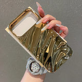 Luxury 3D Curly Wavy Texture Phone Case For iPhone 17 Air 16 15 14 Plus 13 Pro Max Soft Shockproof Phone Back Cover