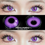 Popxstar  Cosplay Blind Black Lenses Anime White Eye Color Lens Halloween Vampire Lenses Cosmetic Colorful Multicontacts Red Lens