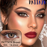 Color 1 Pair Contact Lenses with Natural High Color Saturation & Defined Edge, Soft Age-Reducing Ambience