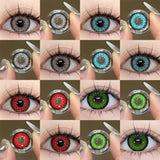 2Pieces Color Contact Lenses Bueatiful Pupil Cosmetic Circle Lens Yearly Cosplay Colour Contacts