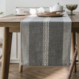 Popxstar  Table Runner Nordic Jacquard Geometric Table Flag Tassel Fashion Tea Flag Dining Flag Long Polyester Cotton Tablecloth