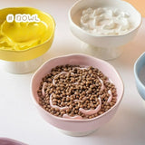 Elevated Cat Bowls Ceramic Slow Feeder Bowls Neck Protection Non-Slip Spill-Resistant for Dogs Cats Water Bowl