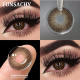 1 Pair Lucifer Series Color Contact Lenses for Eyes Natural Blue/Brown/Gray/Green Lens 14.5mm Big Eyes Contacts Yearly