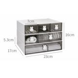 Popxstar cabin weekend inspoKawaii Ins Organizer Desktop Drawer Free Combination Storage Box Plastic Hairpin Makeup Cosmetics Desk Storage Organizer Rack