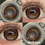 Popxstar  2pcs/pair 14.5MM Iris Brown Lenses Beauty Makeup Pupils Eye Color Lenses Colorful Contact Lenses Fashion Blue Green Lens