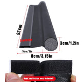 Popxstar Adjustable Door Bottom Seal Strip Weatherstrip Under Door Draft Stopper Anti-Cold Windproof Gap Blocker House Acoustic Foam