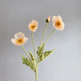 Popxstar spring decor Artificial Flowers Fake Poppy Silk Flowers Long Stem Housewarming Garden Table Wedding DIY Party Wedding Bridal Bouquet Decor