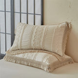 Popxstar  Large Tassel Style Bedding Set High Quality Skin Friendly Fabric Bed Sheet/Fitted Sheet Pillowcases Queen King Size Bed Set 4Pcs