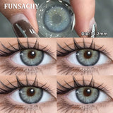 Popxstar  Korea Colorful Contact Lenses Grey Beautiful Pupil Soft Lenses Eye Makeup Blue Lenses Yearly Cosmetics Color EYe