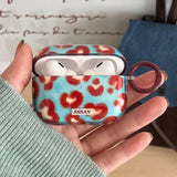 Popxstar Blue Transparent Red Love Heart Cover Case For Airpods Pro 2nd Fashion Lovely Soft Earphone Fundas for Apple Airpods 1 2 3 4 Pro