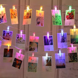 Popxstar 3m 20 LED Photo Clip Fairy String lights Card Holder Garland lamp for Christmas Wedding Party Fairy Lights christmas decorations