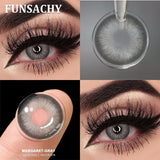 1 Pair Lucifer Series Color Contact Lenses for Eyes Natural Blue/Brown/Gray/Green Lens 14.5mm Big Eyes Contacts Yearly