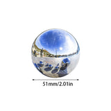 Popxstar Stainless Steel Mirror Hollow Decorative Sphere Silver Large Home Garden Ornament Decoration High Gloss Metal Sphere Ornament
