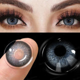 Popxstar 1 Pair Colored Contact Lenses Pupils Fashion Brown Lenses for Makeup Cosplay Lenses High Quality Natural Pupils Year