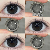 Popxstar  -1 pair New Purple Halloween Colored Contact Lenses Beauty Myopia Lens for Eyes Fashion Big Eye Lenses Natural Blue Lenes