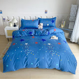 Popxstar  Strawberry Bedding Set, Pink Kawaii Strawberry Duvet Cover Soft Reversible Comoforter Cover with 2 Pillowcases for Women Girls