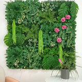 Popxstar Artificial Plants Grass Wall Panel Boxwood Hedge 16X24in Faux Eucalyptus Greenery Backdrop Suitable for Outdoor Indoor Garden