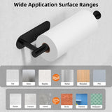 Popxstar Self Adhesive or Drilling Paper Towel Holder Under Cabinet Paper Towel Holder Stainless Steel Wall Mounted Paper Towel Holder