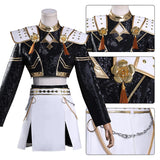 Popxstar Black Golden Rumi Zoey Mira Cosplay KPop Cosplay Costume Wig Women Suit Halloween Party Role Playing Outfit