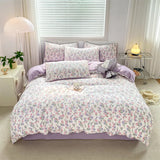 Popxstar Floral Style Duvet Cover Single Bed funda nordica cama de 150 Quilt Covers Queen Size Bed Linen for Home(pillowcase need order)