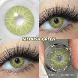 Popxstar  2pcs Blue Green Contact Lenses Yearly New Colored Lens Brown Natural Cosmetic Gray Big Eyes Korean Student Beauty Pupil