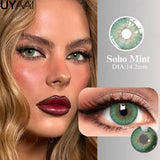NEW Contact Lens Makeup Green Lens Cosmetic Eye Color Lenses Woman Accesories Natural Brown Eyes Contacts With Big Pupil