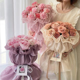 popxstar Sweets Princess Skirt Elastic Floral Yarn Pearl Silk Flower Wrapping Paper Materials Packaging Film For Flower Shop Bouquet