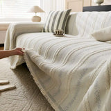 Popxstar  1PC Light Luxury Sofa Cover High-grade Retro New Soft Fabric Universal Non-slip Home Textile Products in All Seasons