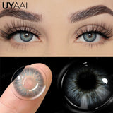 Popxstar Myopia Colored Contact Lenses with Diopters Brown Color Lens Eyes Green Lenses Graduated Blue Lenses Colored Pupils