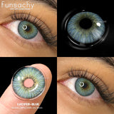 Popxstar  1 pair Gray Colorcon Contact Lenses for Eyes Beautiful Lenses Cosmetics Pupil Blue Lens Big Eyes Contacts Lens Yearly